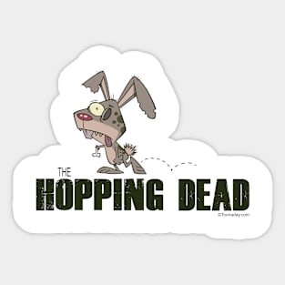 Hopping Dead Zombie Bunny Sticker